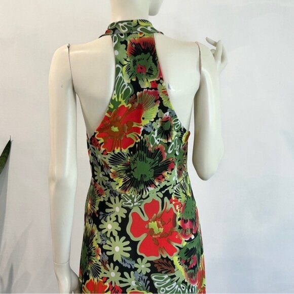 Vintage Early 90s Halter Maxi Summer Dress - Picture 6 of 12